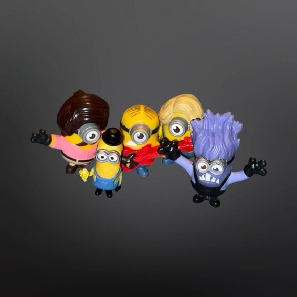 5 McDonalds Happy Meal Despicable Me Rise of Gru Minion Mini Action Figures A20 - Picture 5 of 9